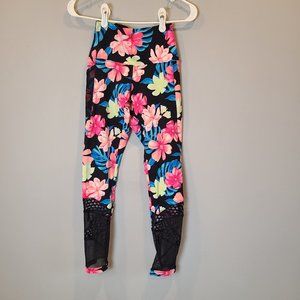 PINK Victorias Secret Lettings Ultimate Neon Floral Tropical Mesh Extra Small